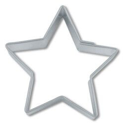 Städter Ausstecher Edelstahl glänzend Stern 4 cm 5-zackig