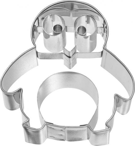 Birkmann Ausstechform Pinguin klein Edelstahl mit Innenprägung 6,3 cm