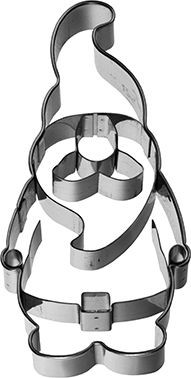 Birkmann Edelstahl Ausstechform Weihnachtswichtel mit Innenprägung 9 cm