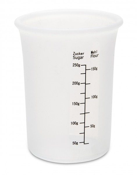 Städter Messbecher ø 8 cm / H 11 cm Transparent Silikon 250 ml