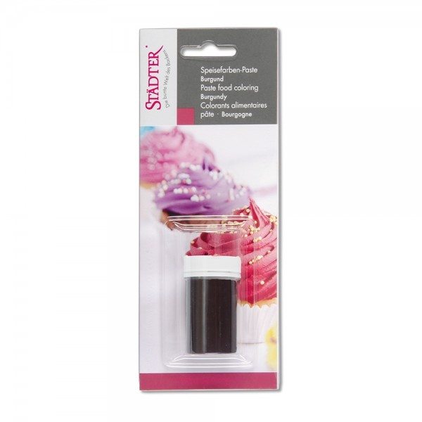 Städter Speisefarbe Paste Burgund 25 g in Verpackung