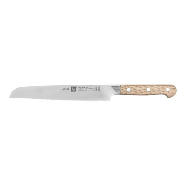 Zwilling Pro Wood Brotmesser 20 cm Wellenschliff Steineiche