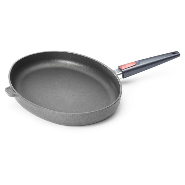 Woll Nowo Titanium, Guss-Fischpfanne oval, AS 38 x 28,4 cm, 5 cm hoch