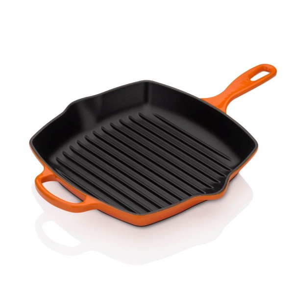 Le Creuset Grillpfanne 26x26 cm ofenrot