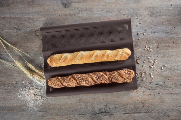 Lurch Baguette 36x28,5cm 3fach braun  Flexiform 