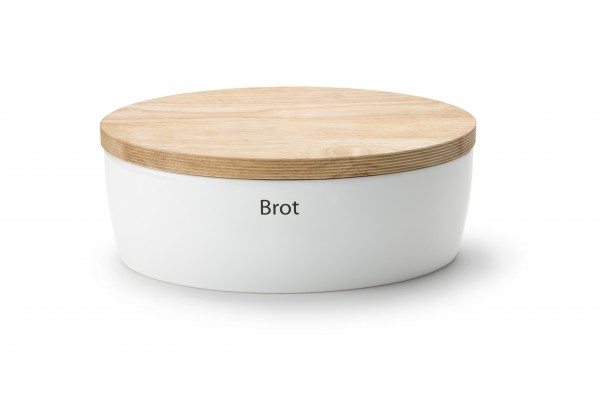 Continenta Brottopf oval mit Holzdeckel 36x23 cm