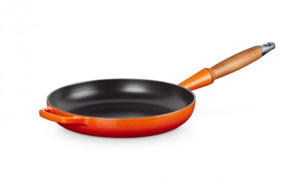 Le Creuset Bratpfanne 26 cm ofenrot mit Holzgriff
