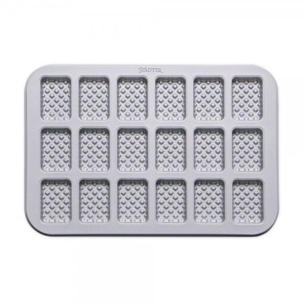 Städter we-love-baking Mini-Waffel 38 x 26 cm Silber