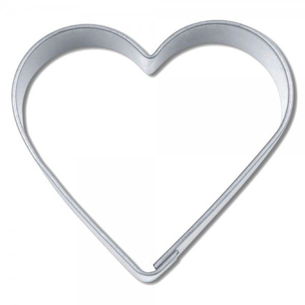 Städter Ausstecher Edelstahl glänzend Herz 4 cm