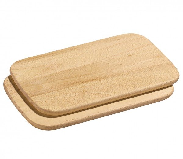 Zassenhaus Frühstücksbretter 2er Set 26x17cm Gummibaum