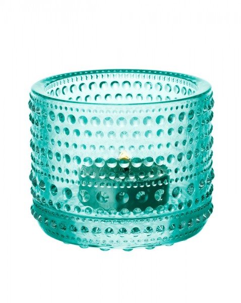 Iittala Kastehelmi TorteIittala Kastehelmi Teelicht 64mm watergreennplatte 315mm clear