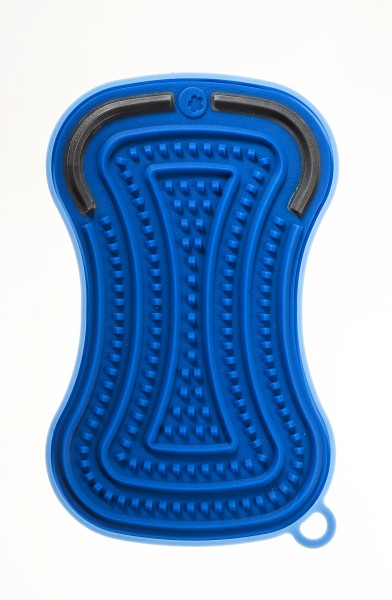 Kochblume Scrubby Plus 13x8x1,5 cm hellblau/dunkelblau