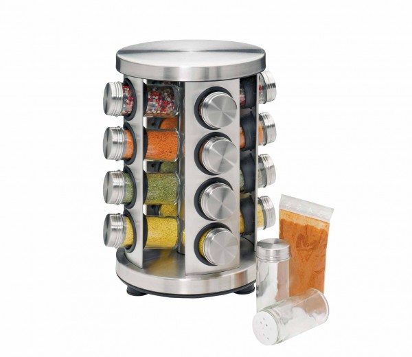 Küchenprofi Gewürzständer mit 16 Gläsern 