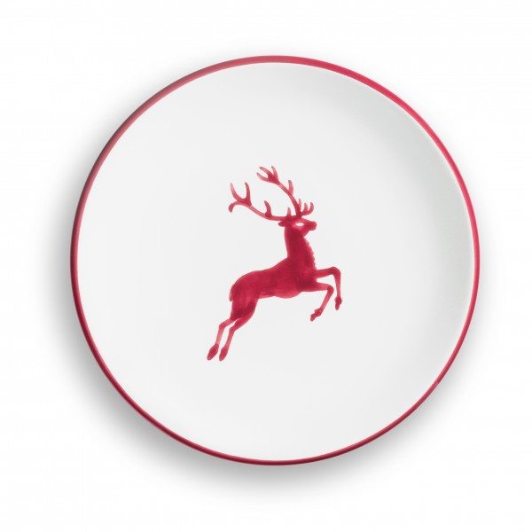Gmundner Bordeauxr. Hirsch  Dessertteller Cup (Ø 20cm)