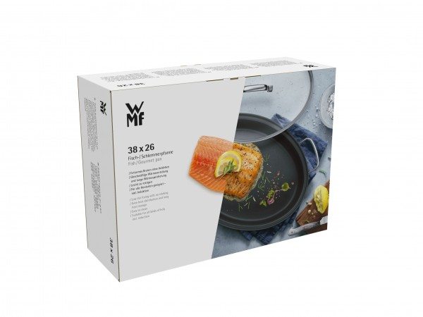 WMF Fisch-/Schlemmerpfanne mit Glasdeckel 38x26 cm Verpackung