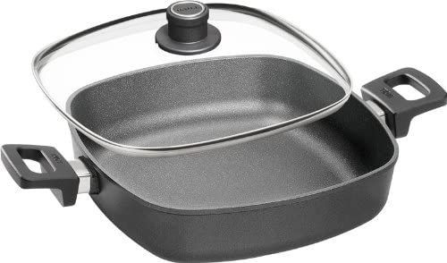 Woll Nowo Titanium, Gussservierpfanne mit Deckel, 28x28 cm 