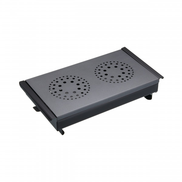 KitchenCraft Warmhalteplatte Metal Schwarz 2er