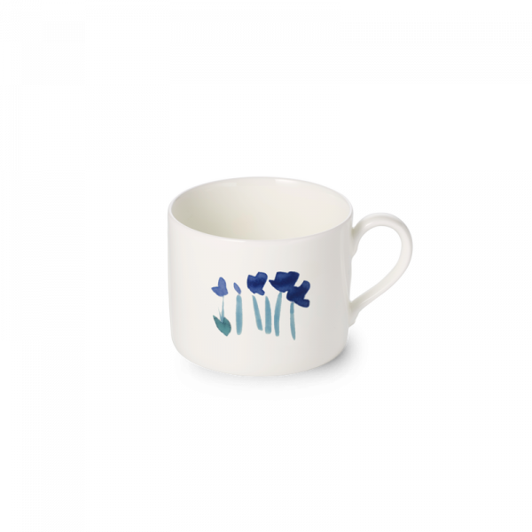 Dibbern Impression Blume Blau Kaffee Obertasse zyl.