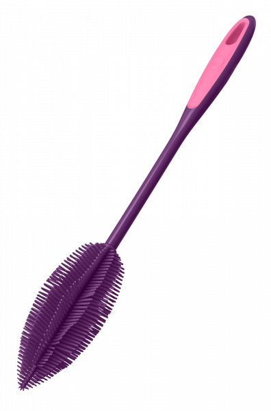 Kochblume Flaschenbürste bauchig 36 cm silikon lila