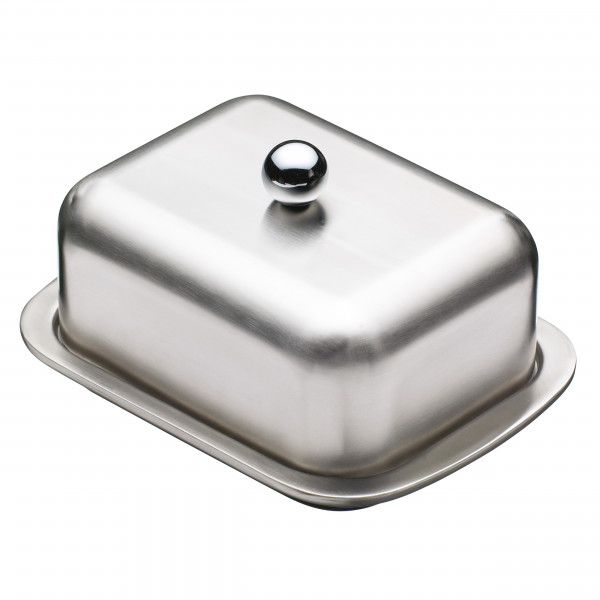 KitchenCraft Butterdose Edelstahl doppelwandig